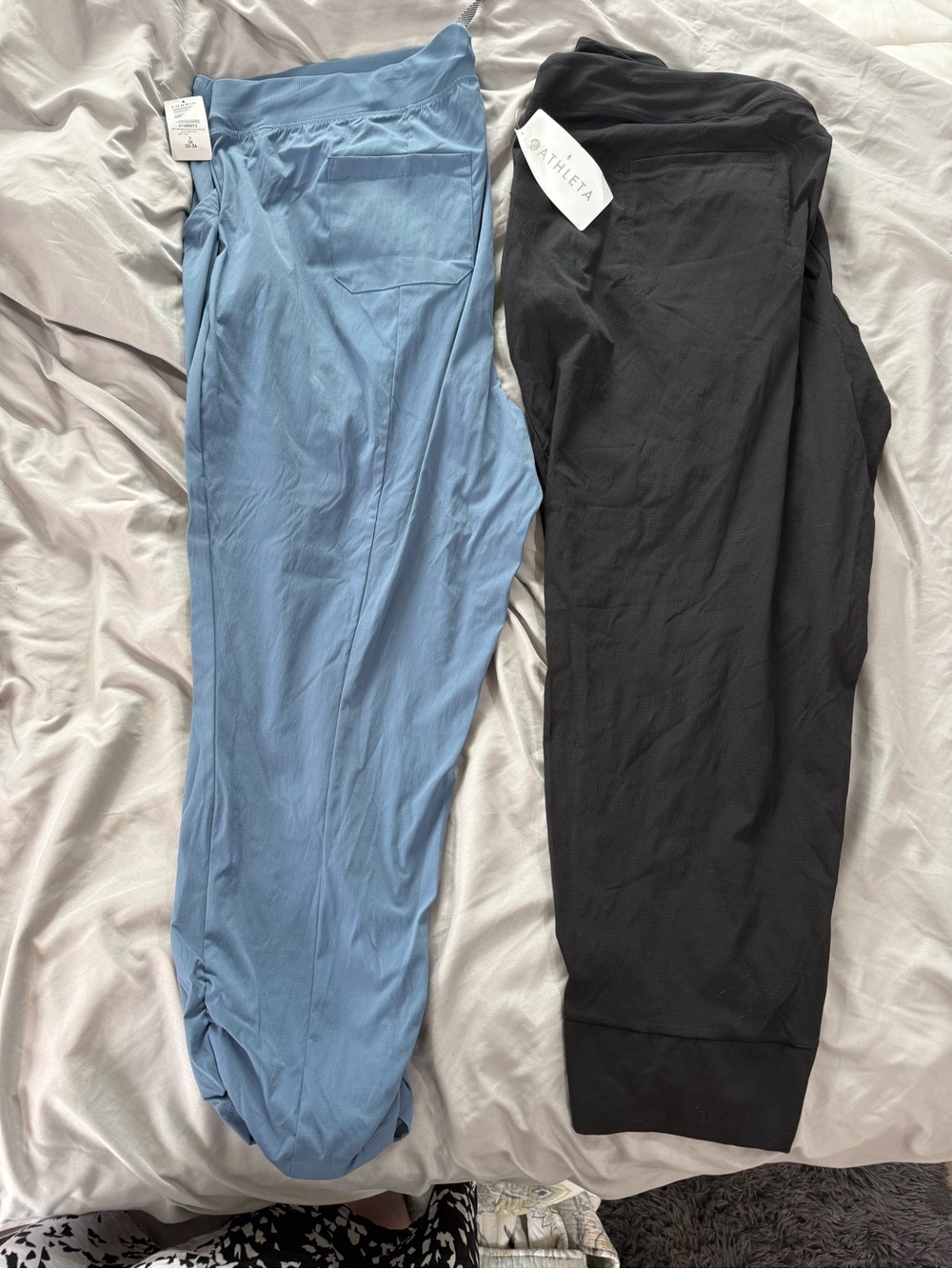 Athleta and torrid lot of 2 Women's Track Joggers in Blue and Black